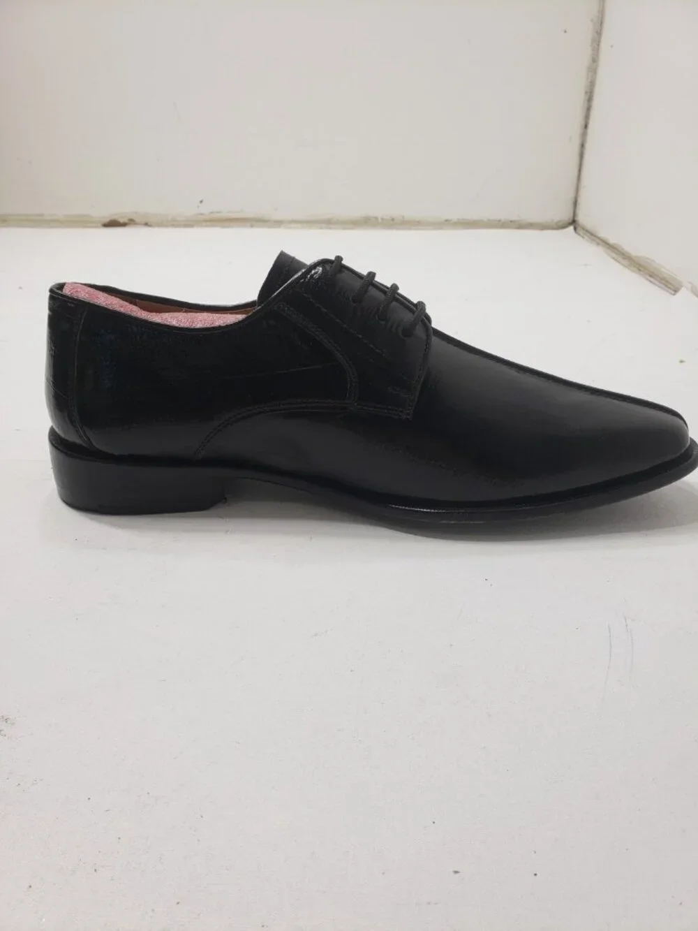Giorgio Brutini Men's 10 M Black Leather Square Toe Lace Up Dress Shoes 210981